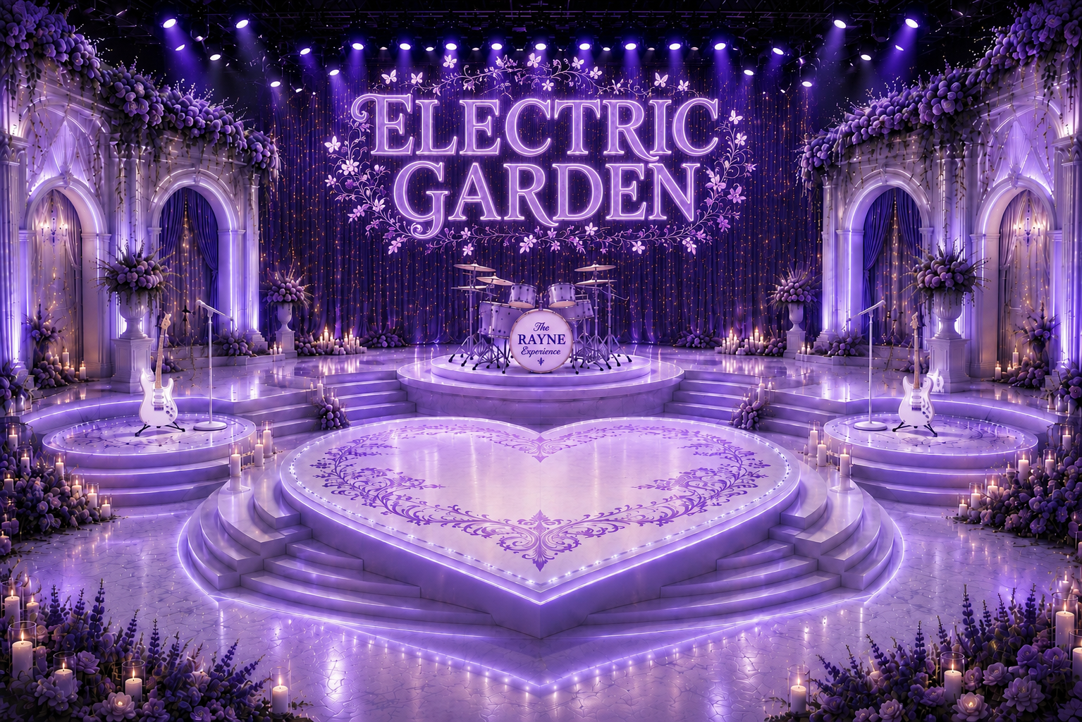 The Electric Garden stage — Rayne & The Rayne Experience